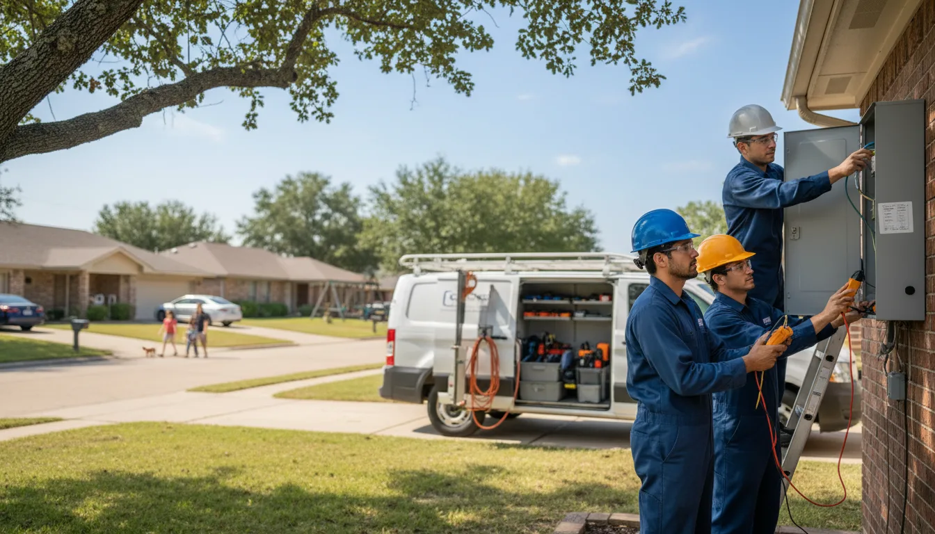 Certified electrician providing emergency electrical services in Park Hill, OK